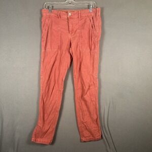 Anthropologie Womens Utility Cargo Pants Sz 27 The Wanderer Relaxed Pink